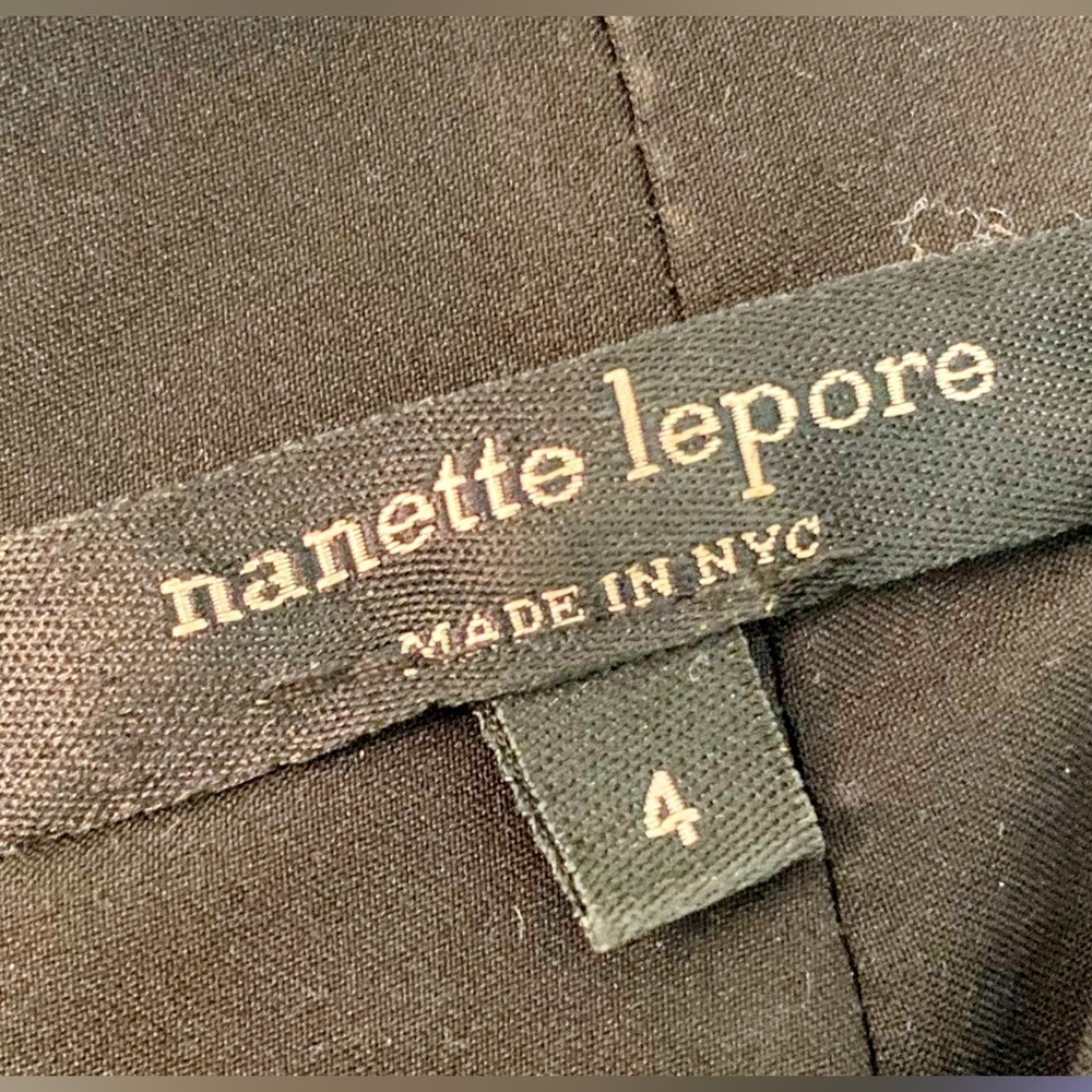 Nanette Lepore Womens Sheath Dress Blue Stretch Notch Neck Lined Zipper 4 - Picture 3 of 3